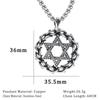 Xiwier Trendy Hexagram Pendant Necklace - Unique Dark Design