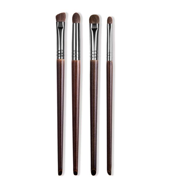 

OVW Кисти для макияжа 4 шт. Набор кистей для макияжа глаз Набор теней для век Кисть для растушевки бровей Конский волос Косметические инструменты