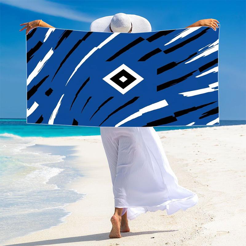 Hamburger Sv Print Beach Towel, Large Soft Quick Dry Towel for Beach Camping Swimming