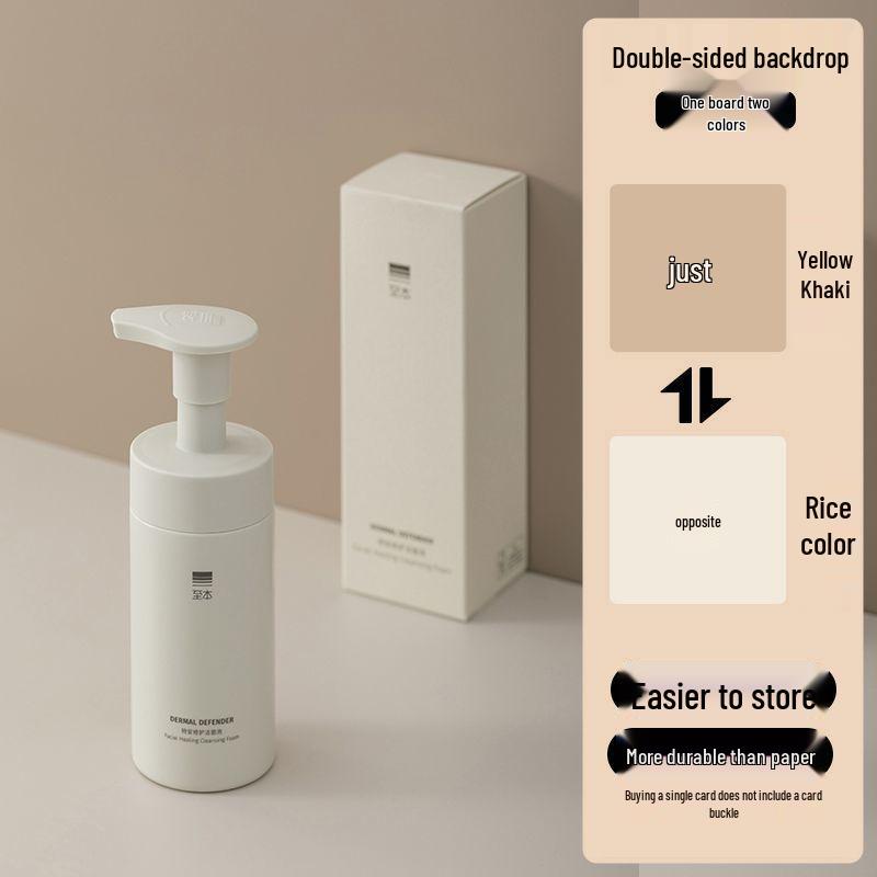 Solid Color Photography Backdrop - PVC Film for Cosmetics, Still Life, Cakes, and Food Photography Props