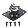 A compact and portable guitar output jack plate suitable for electric guitars such as Zerodis and Includes 4 screws Telecaster. (black).