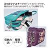 Cute and stylish nylon mini cosmetic pouch with large triple zipper and three Perfect as a gift or travel strap, capacity, closure, pockets. pouch.