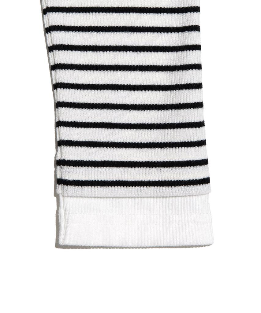 LEE Women Striped Long Sleeve T-Shirt White