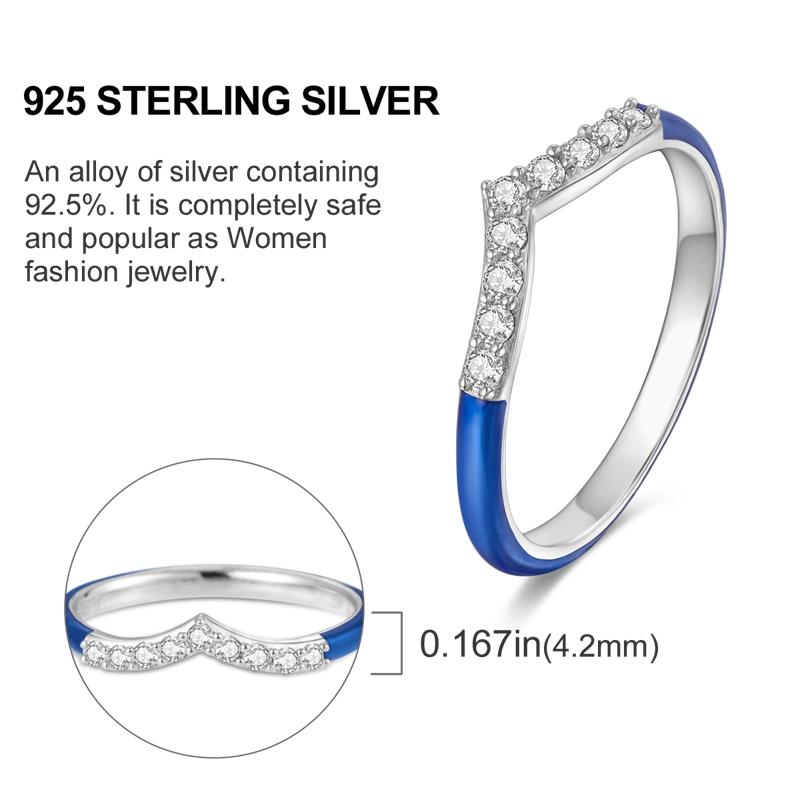 Originální stříbrný prsten 925 Barevné diamanty Zirkony Prsten na prst Pro ženy Šperky Svatební Zásnubní Dárek k narozeninám
