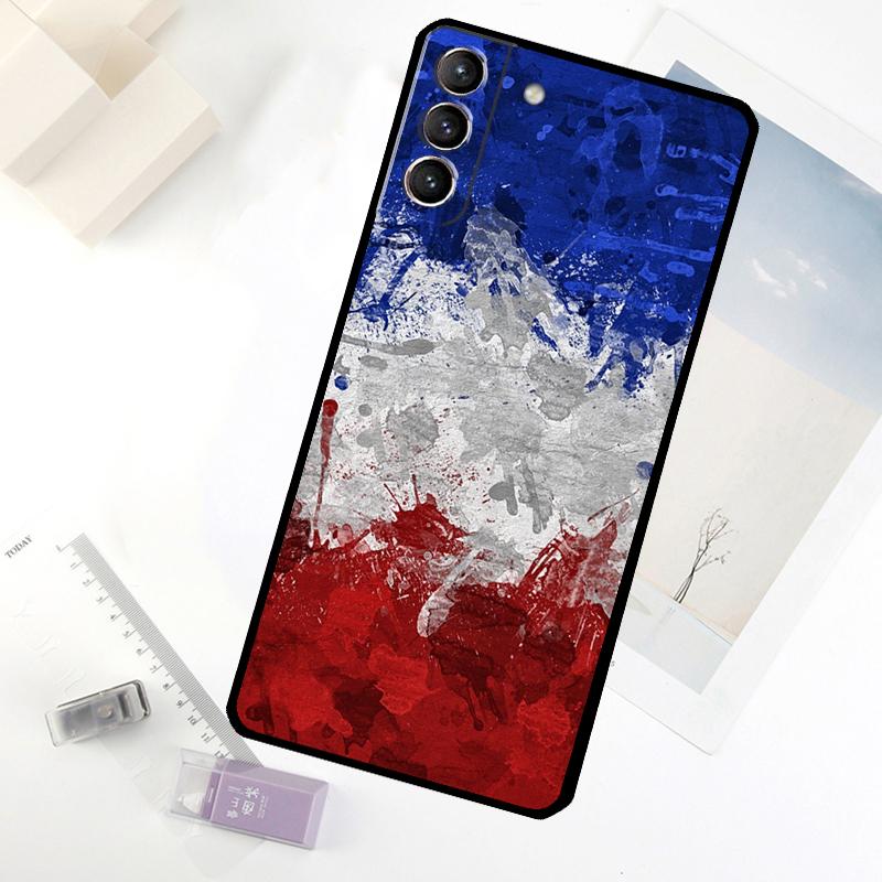 France National Flag Phone Case For Samsung Galaxy S25 S24 S23 S22 S21 S20 S26 Ultra S10 Plus S23 FE S25 FE Cover
