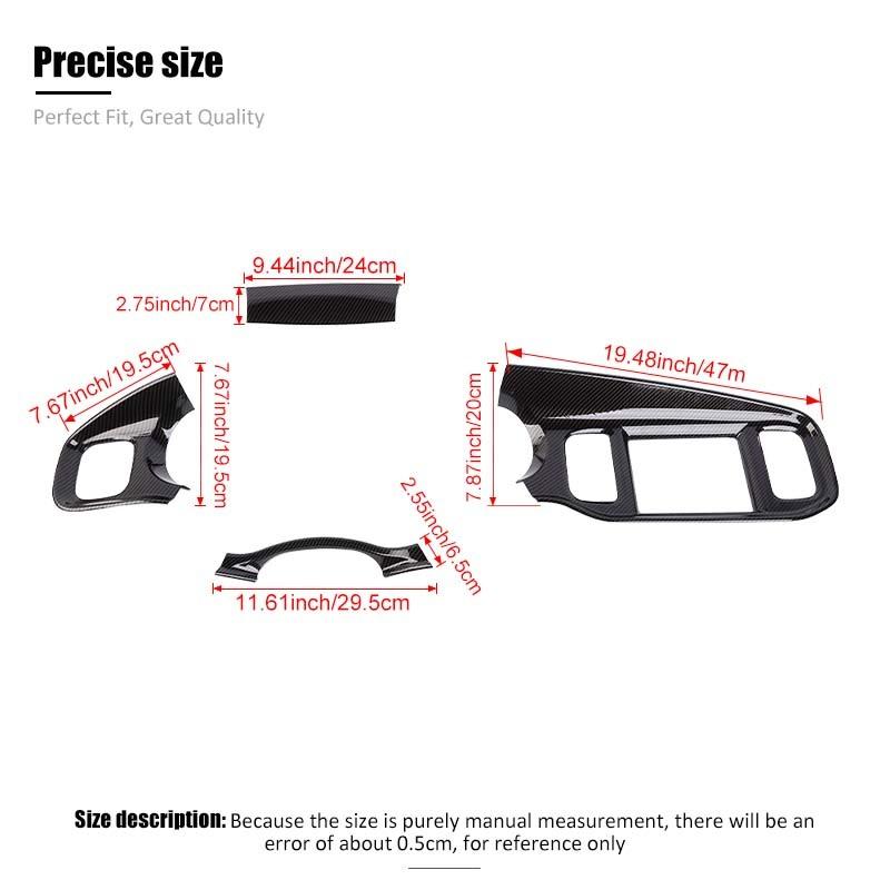 Center Control Dashboard Dekoration Abdeckung Aufkleber für Dodge Charger 2011-2014 ABS Auto Zubehör