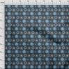 oneOone Cotton Flex Medium Blue Fabric Floral Fabric For Sewing Printed Craft Fabric By The Yard 40 Inch