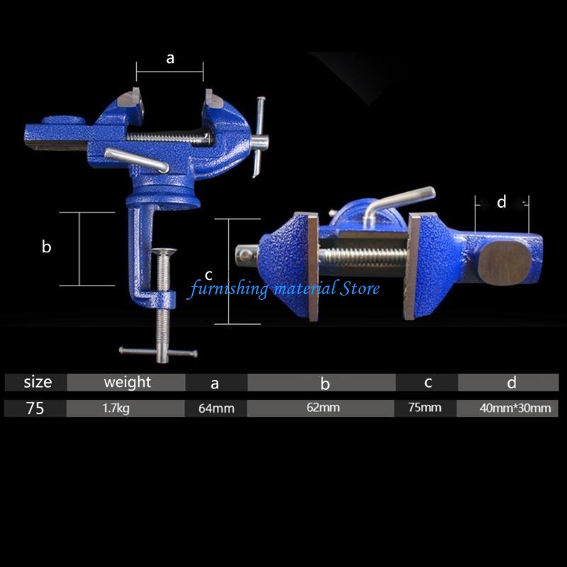Y5GD Table Vise Rotating Vise Work Table Clamp Rotated Hobby Craft