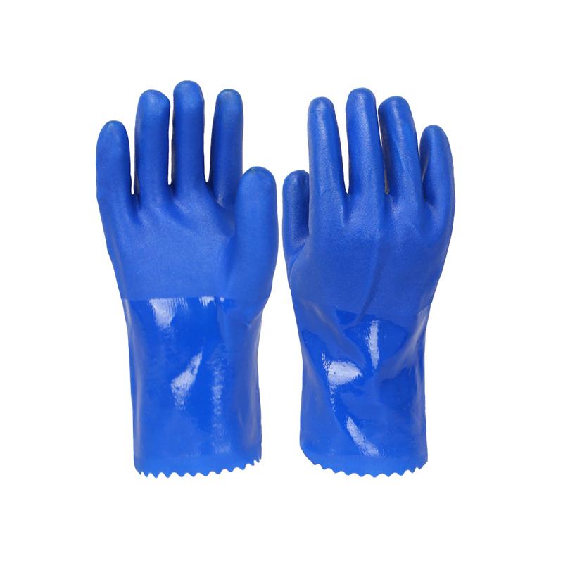 Pvc Industrial Rubber Gloves Anti Slip Thickening Anti Corrosion Chemical Wear-Resistant Waterproof Labor Protection Gloves