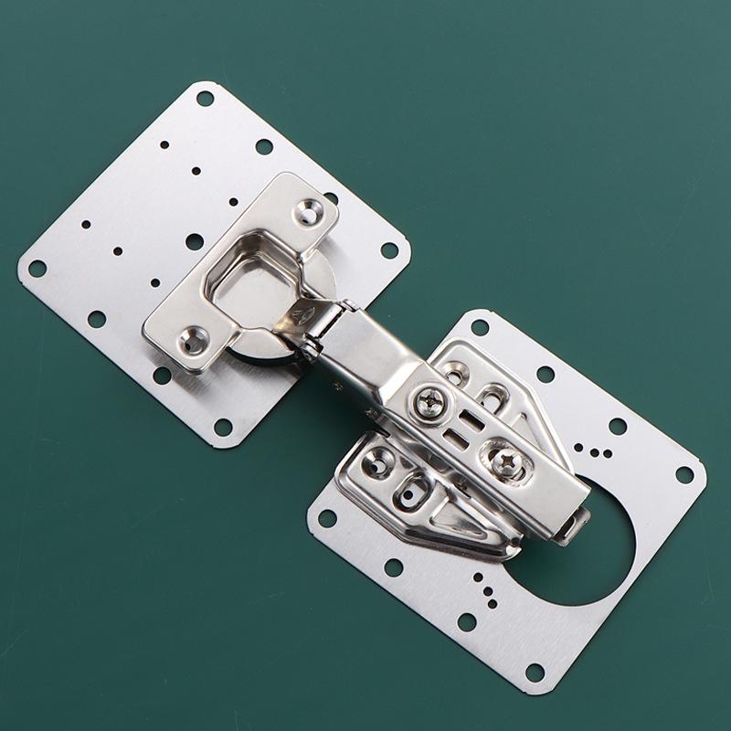 2-10Pcs Cabinet Hinges with Screws Steel Hinges For Furniture Full Overlay Mute Kitchen Cabinet Door Cupboard Soft Close Hinges