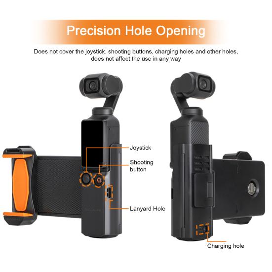 Handyhalter-Adapter Positionierung Multifunktional mit Präzisionsloch Aufbewahrungsbox Erweiterbar Mobiltelefon