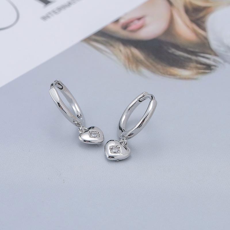 ANENJERY Cercei cu cerc cu inimă de dragoste pentru femeie