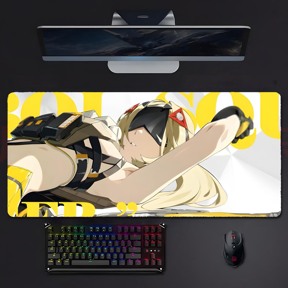 Game Futuristic ZZenless Zone Zero Mouse Pad Large Gaming Mousepad With Stitched Edges Thickened Desk Mat Pc