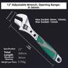 1pc Adjustable Jaw Wrench Set 8/10/12 Inch Chrome Vanadium Steel Multifunctional Hexagon Plum Blossom Openings Head Wrench