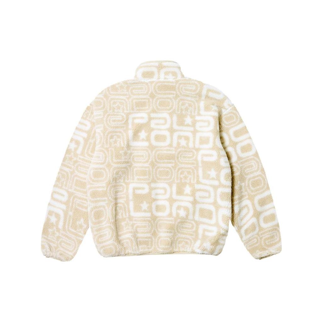 Palace Joyrex Fleece Jacket Stone Unisex Outerwear Grey P25JK074