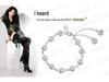 Weihua Silver-Plated Korean Crystal Bracelet for Women
