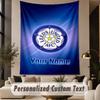 Custom Text Tapestry Leeds United Print Wall Tapestry Indoor Living Room Wall Decor