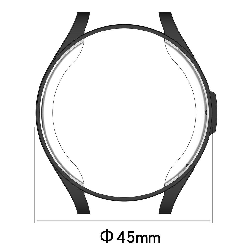 2 stk. vesker for samsung galaxy watch 6 classic 47mm 43mm Case galaxy watch 6 5 44mm 40mm 5 pro 45mm mykt TPU-beskyttelsesdeksel