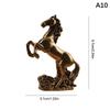Brass Horse Figurines Chinese  Year Zodiac Horse Ornament Feng Shui Lucky Statue Home Office Desktop Decoration Crafts