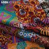 1PC LOZUJOJU Bohemian Retro Ethnic Style Cotton Linen Printed Semi Blackout Curtains for Small Window Kitchen Bedroom Living Room Balcony Home Decor