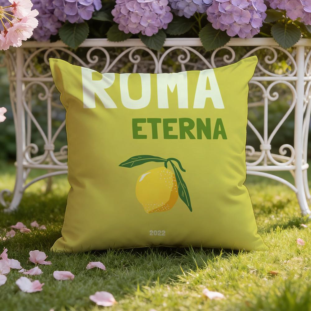 Travel Vacation Series Cushion Cover Home & Car Dual-Scene Pillow Cover: Reversible for Premium Comfort