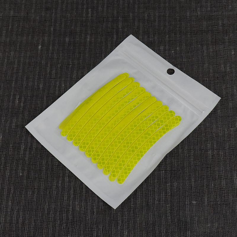 

20 шт. Радужная светоотражающая наклейка на колесо автомобиля, персонализированная, для мотоцикла, электрического велосипеда, цветная, анти-ночная декоративная наклейка