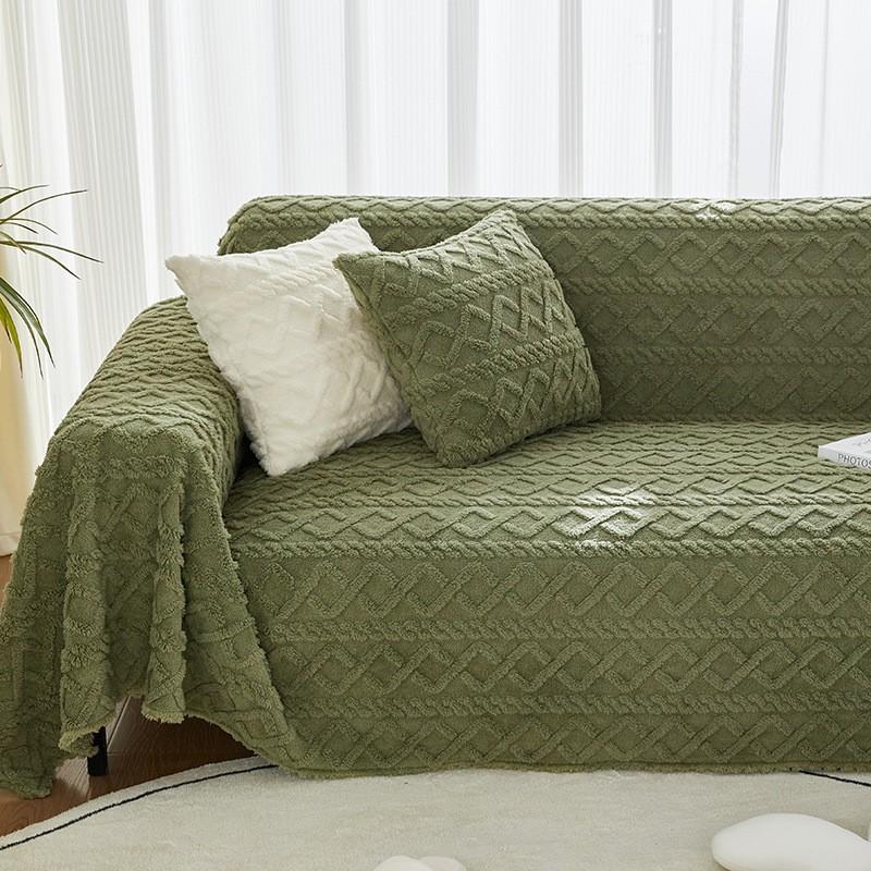 Anti-Katzen-Kratz-Plüsch-Sofa-Handtuch All-inclusive-Winter-verdickter Sofabezug Einfache moderne Sofabezug-Decke