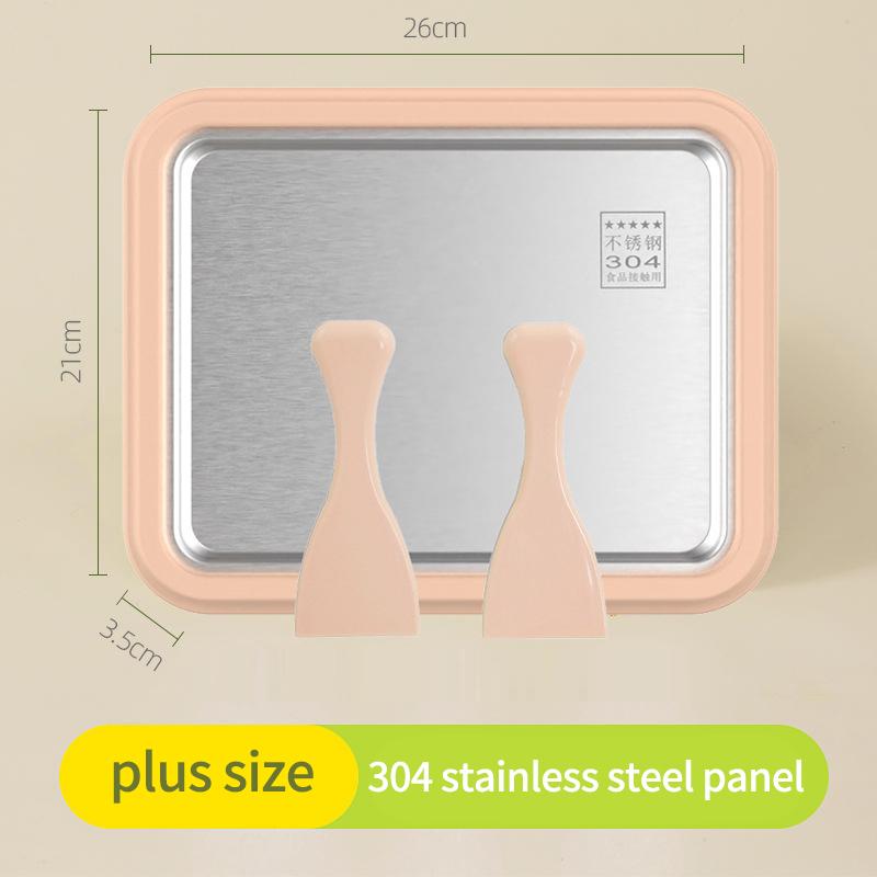 Domácí výrobník rolované zmrzliny Malý dětský domácí jogurtový pudink Nerezová pánev na smaženou ledovou zmrzlinu Stroj na smaženou ledovou zmrzlinu