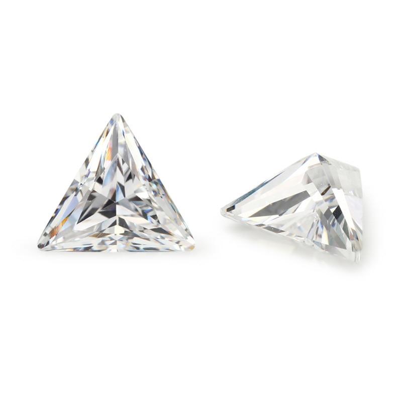 Cellacity True Triangle Cut Bulk Moissanite Beads 0.5-5 Carat D Color VVS1 GRA Certified Lab-grown Gemstone Jewelry Material