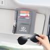 Car Sun Visor Wallet Card Bag Cover Sunglasses Holder For Lexus RX330 IS250 Ct200h ES300h RX350 IS300h Auto Accessories Keychain