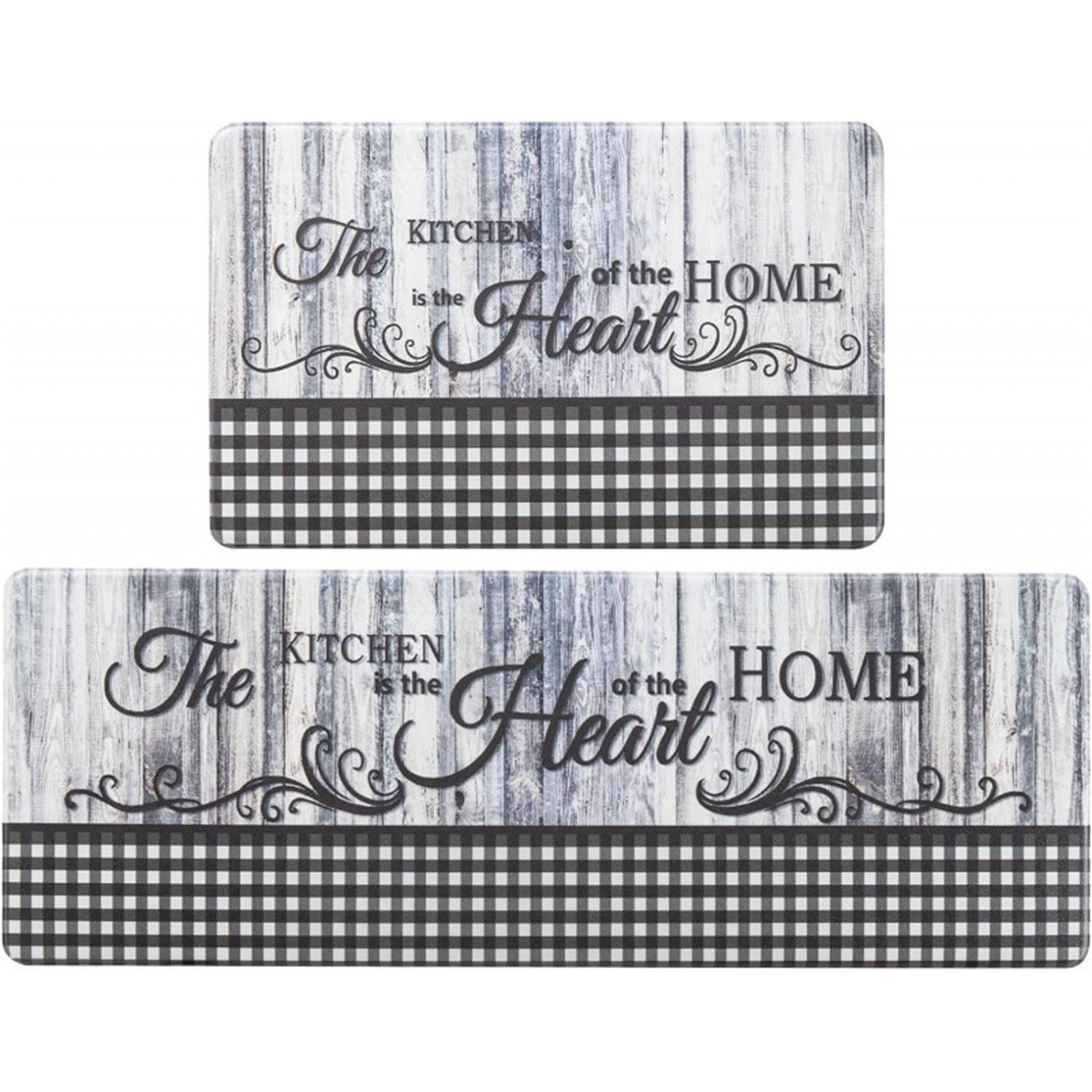 

Plaid Christmas Tree Merry Christmas Kitchen Mats Set Of 2, Winter Home Decor Low-key Kitchen Rugs One Size