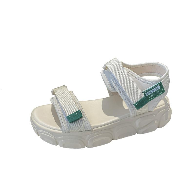 Sandali da donna estate 2025 nuovi ins versione coreana di marea studente semplice muffin suola spessa moda versatile papà sandali da donna