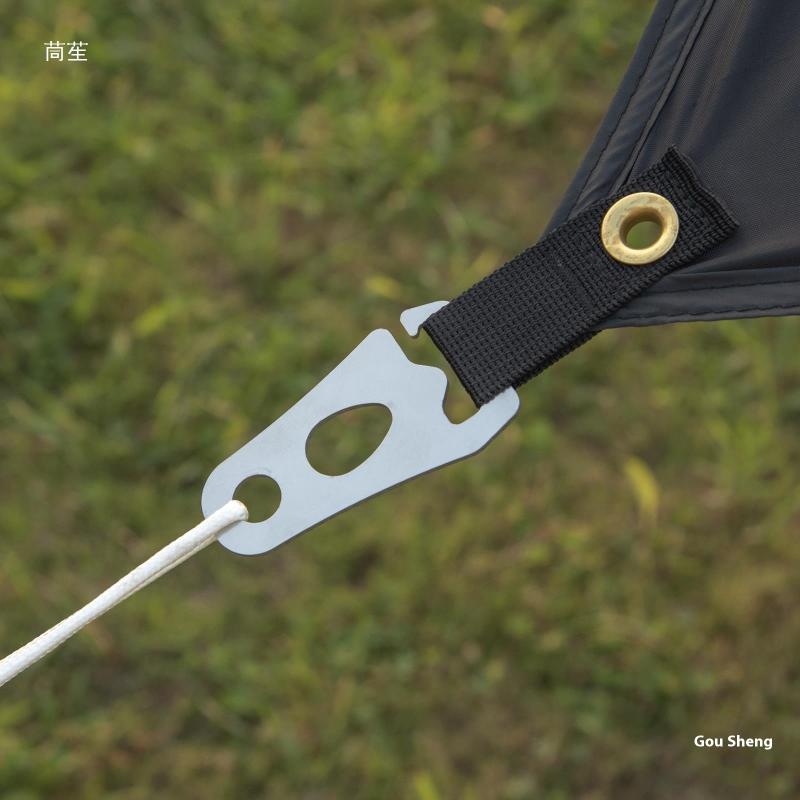 New Stainless Steel Wind Buckle,tent Adjuster, Wind Buckle Camping Rope Buckle,tent Fastening Accessories Tent Quick Knot Buckle