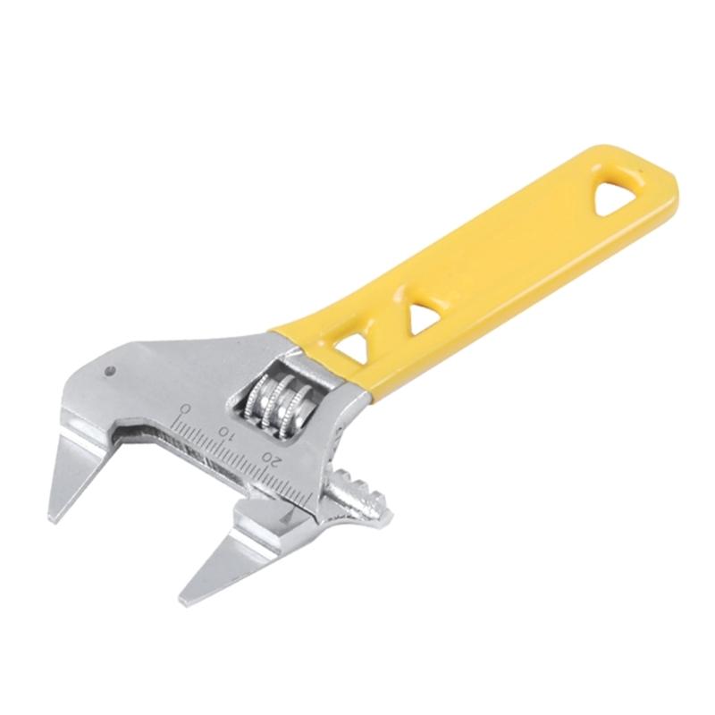 MultiPurpose Steel Spanner 20mm Most Opening Jaw Design For Tight Space With NonSlip Rubber Handle Adjustable Wrench