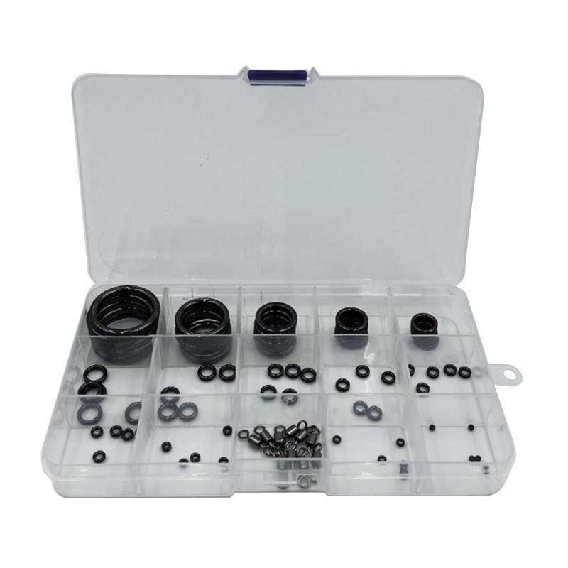 80pcs/pack Fishing Rod Guide Rings Ceramic Wear Heat Conduction Repair Part Fish Tackle Tools Fishing Rod Accessory