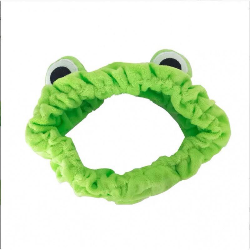 Cute Frog Headband for Women's Face Washing & Makeup - Cartoon Style