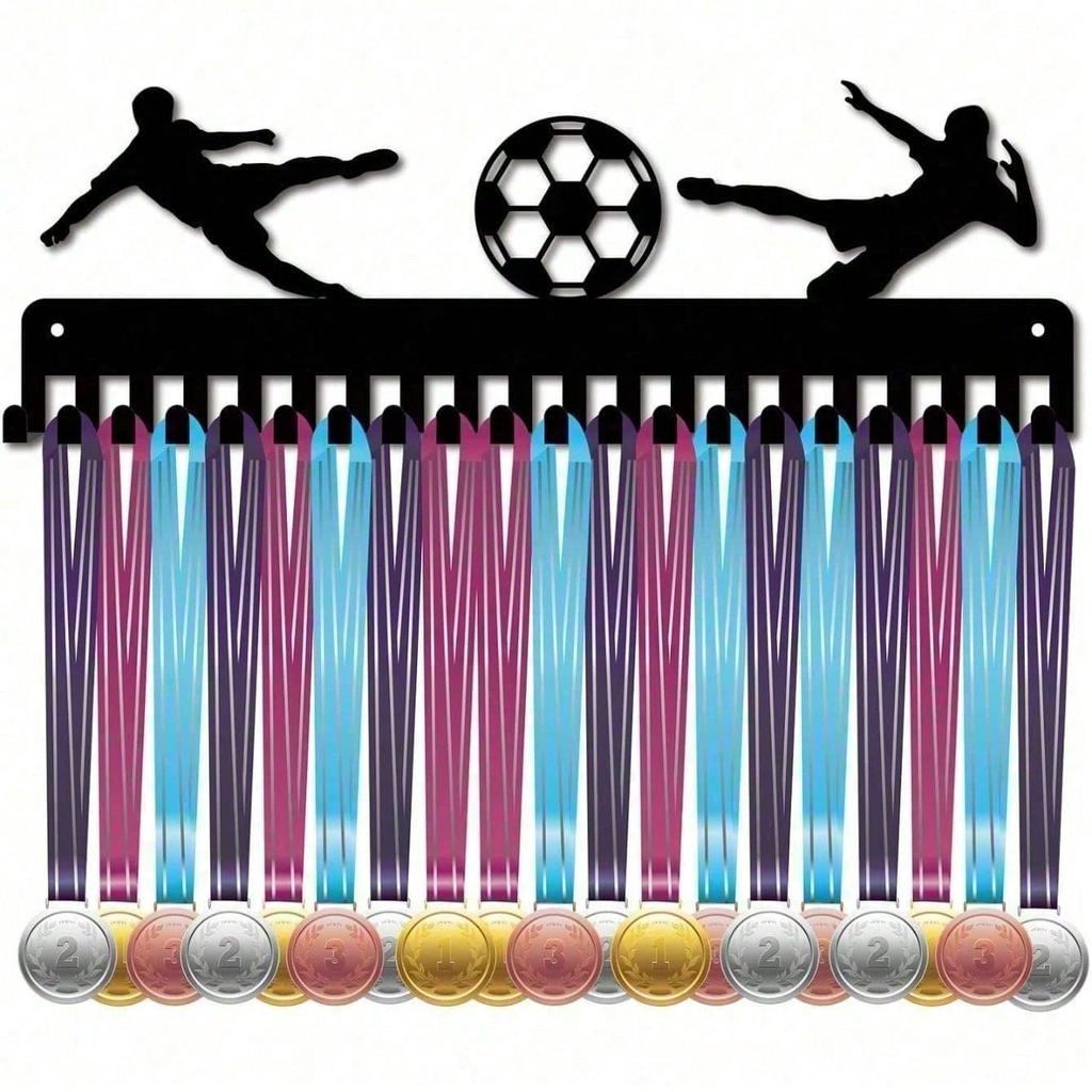 Metal Wall Mount Medal Hanger With 5 Hooks Sports Award Display Holder For Athlete Gift