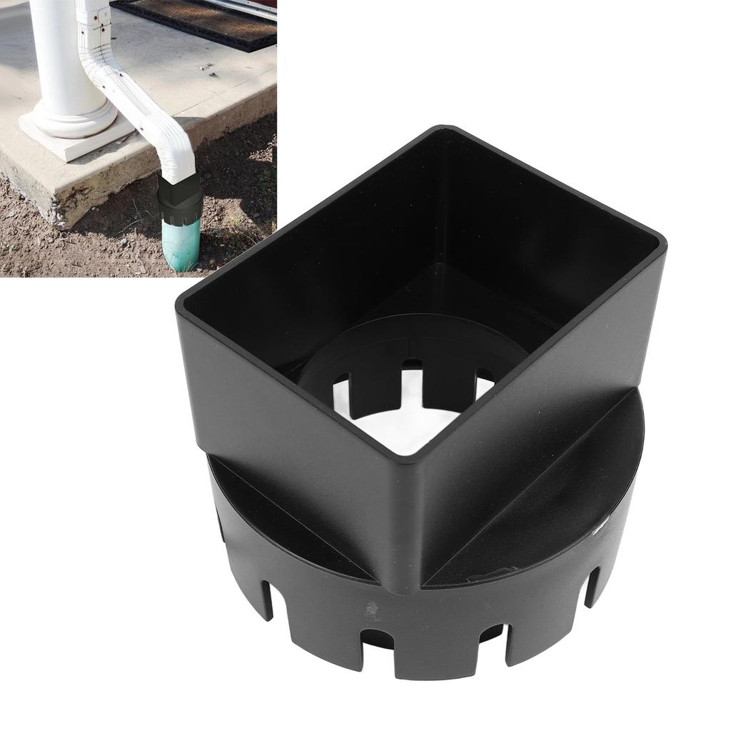 Rain Gutter Downspout Adapter 3x4 Inch PVC   Rain Gutter to Drain Pipe Adapter for Outdoor