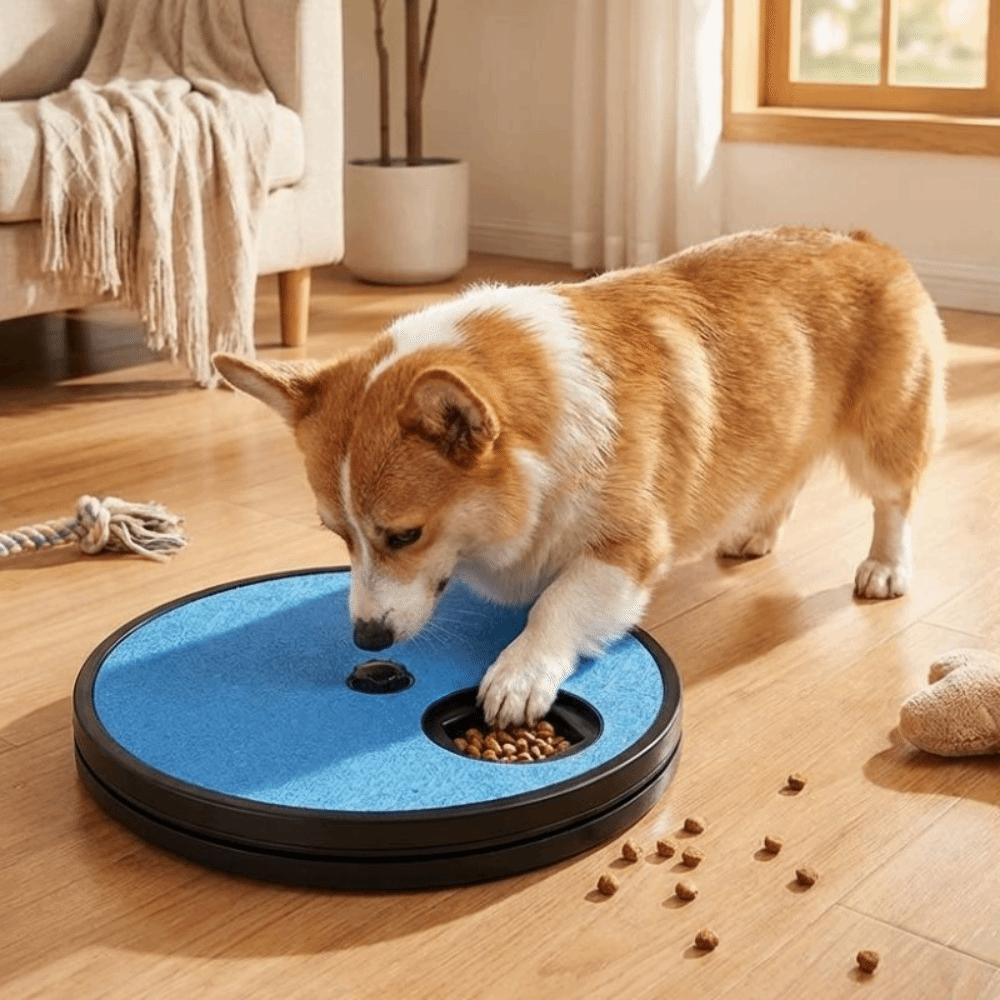 Non-Slip Dog Scratch Pad 360° Rotating Dog Slow Food Toys Dog Nail File Board  Nail Trimming