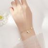 Sole Memory Cute Mini Bee Flowers 925 Silver Female Resizable Bracelets BR320