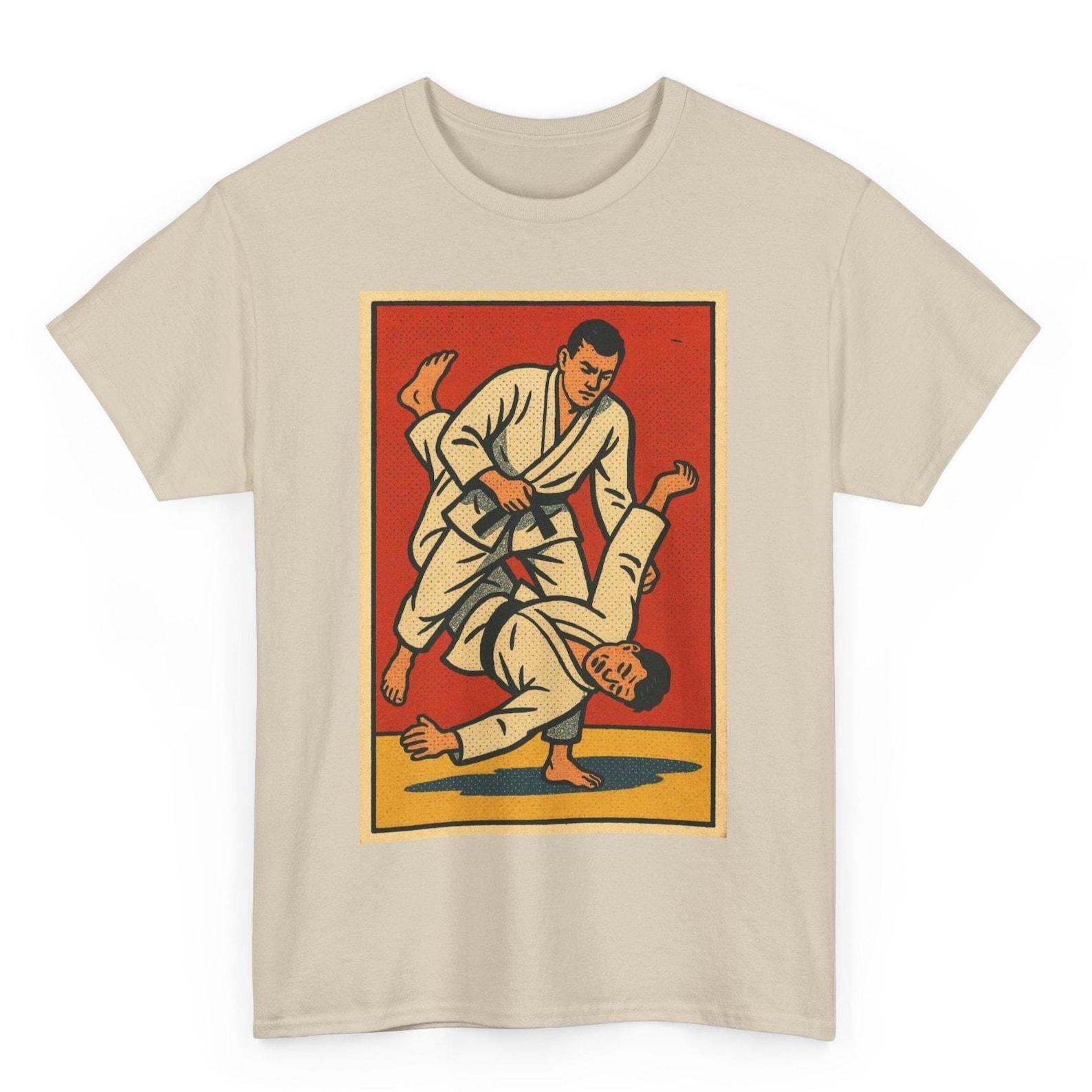 Judo T-Shirt: Retro Comic Martial Arts Graphic Tee L