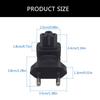 EU4.0MM to IEC320 C5 Power Conversion Plug, European 2Pin Male to Cloverleaf Female Adapter for Electronic Devices