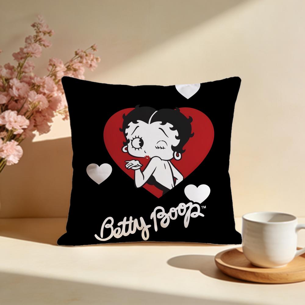 Stylish BBetty Boopier Cushion Cover Stylish Washable Pillow Cover Ideal for Couch Bedroom Car Decoration