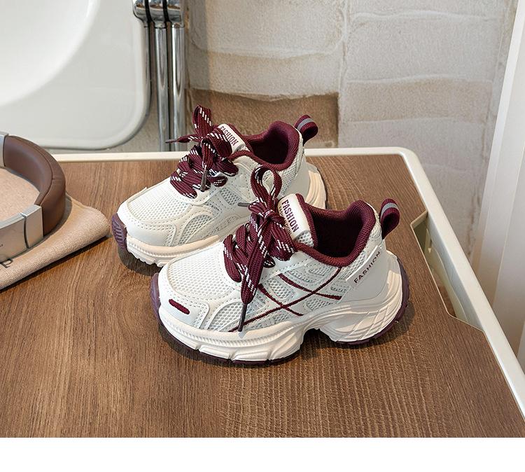 Scarpe alla moda per bambini in stile coreano - Primavera 2026: Scarpe da ginnastica leggere e comode per la corsa per ragazzi e ragazze.