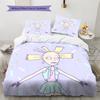 Rugrats  Pattern Bedding Quilt Set  Home Decoration  Gift (1 * Duvet Cover + 2 * Pillowcase  Without Core)