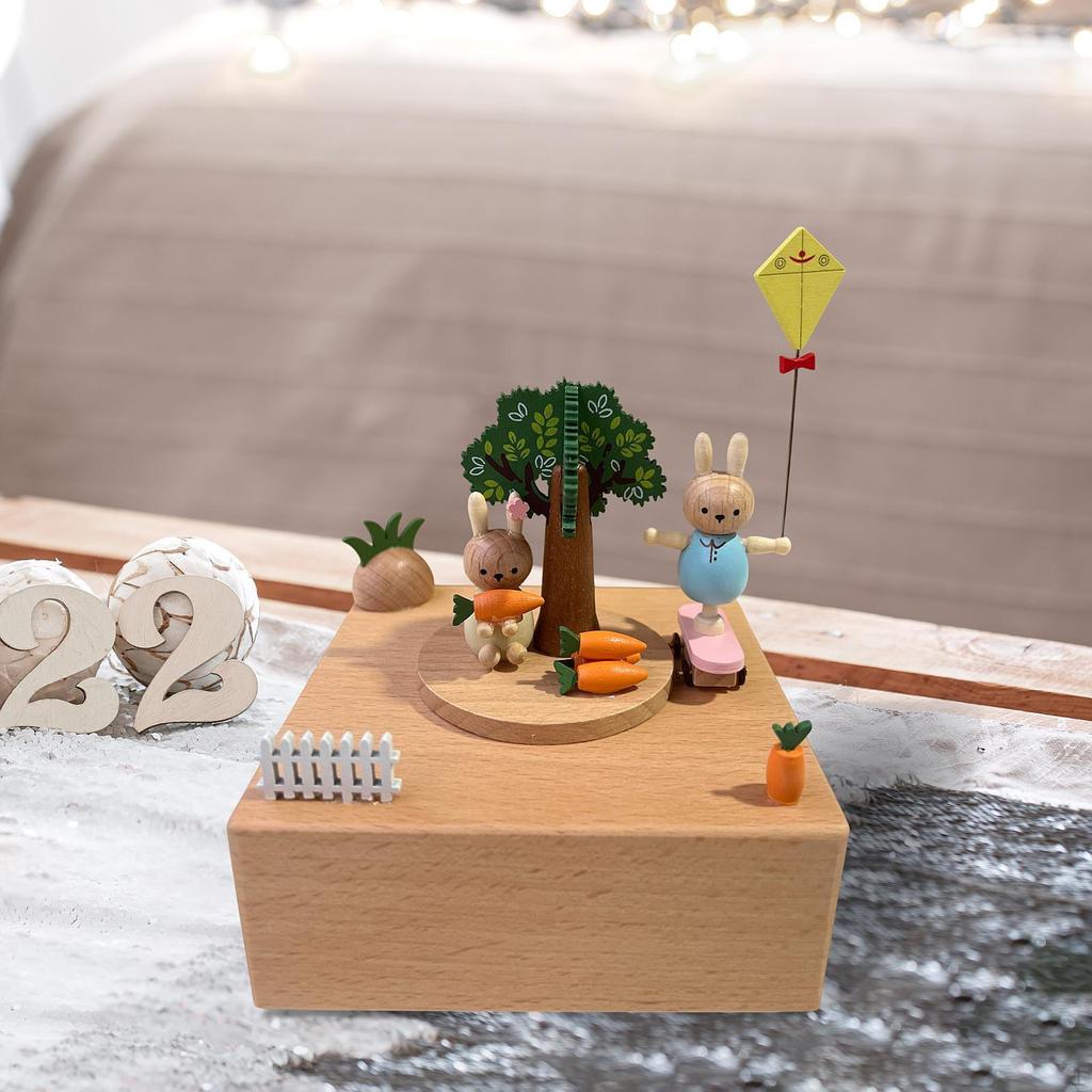 Rotierende Spieluhr, mechanisches Gehäuse, Ornament, Desktop-Dekoration