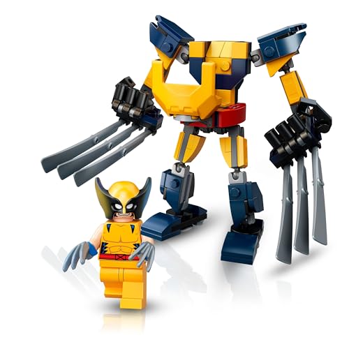 LEGO Super Heroes Wolverine Mech Suit 76202 Toy Blocks Gift Superhero American Comic Sentai Hero Boys Ages 7 and Up
