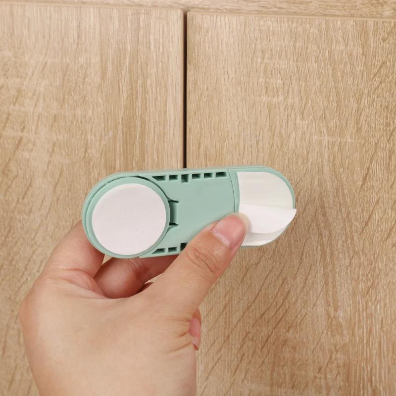 3pcs Anti-Pinch Safety Locks - Multifunctional Hand&Cabinet Door Locks for Refrigerator,Drawer Protection,Plastic,Refrigerator Locks,Protective Lock