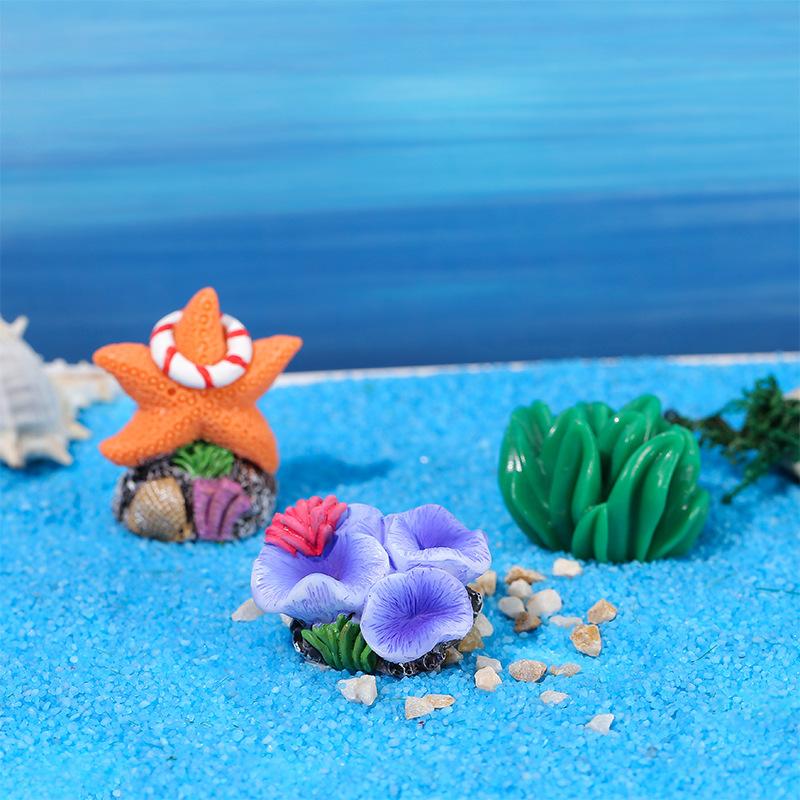 Simulated Resin Coral Decorative ItemsAquarium Fish Tank Landscape Small Coral Resin Handicraft Decorative Items