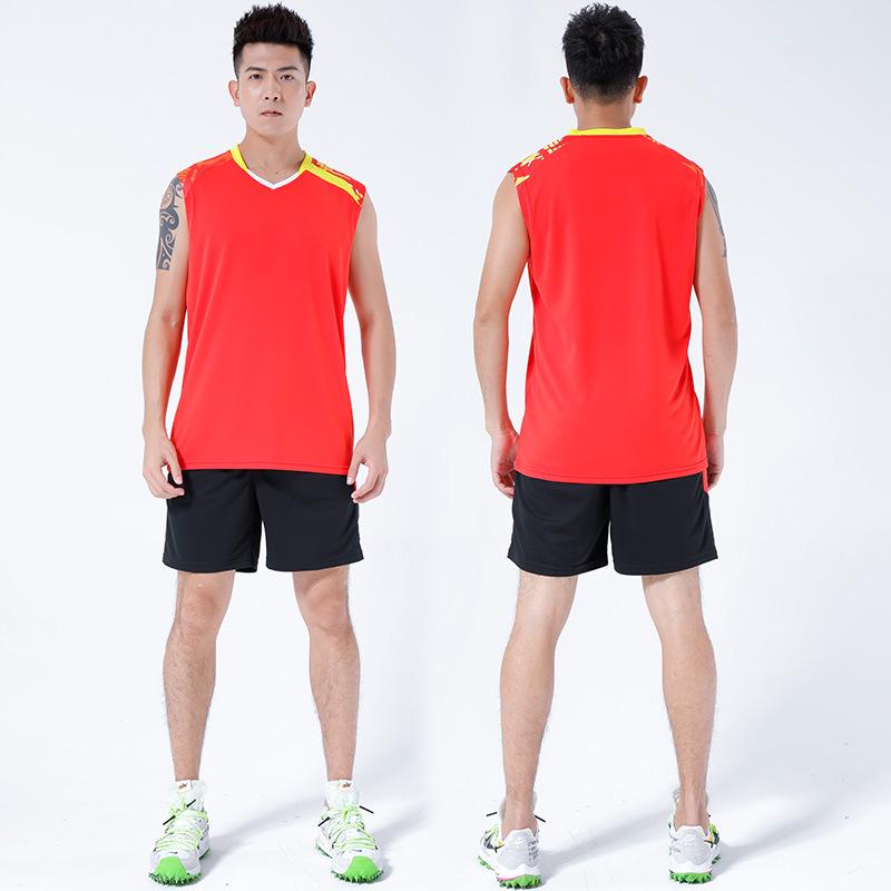 Breathable Team Volleyball & Badminton Competition Uniform Set with Custom Printing